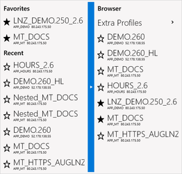 Profile Browser (expanded)