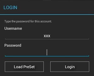 Password missing