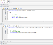 DisplayStrings and DisplayStringItem method