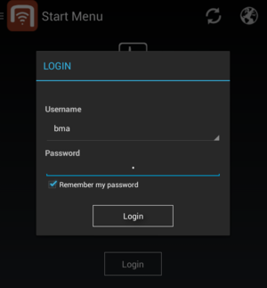 Login dialog to remember a user